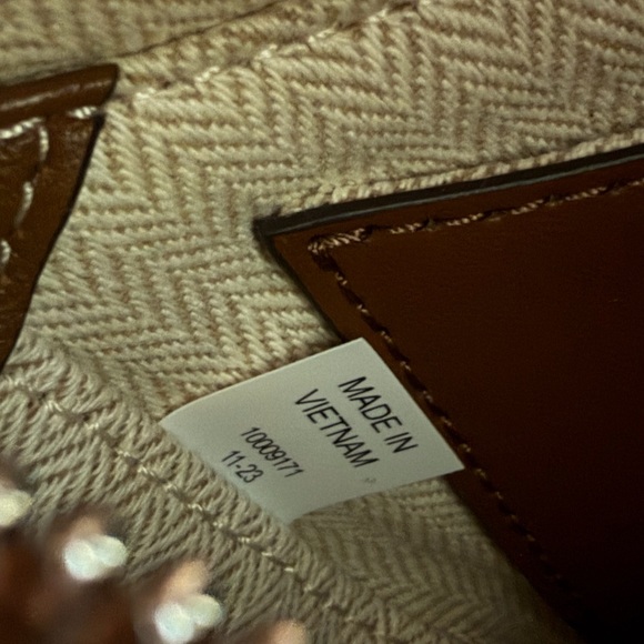 Tory Burch Brown and White Floral Shoulder Bag - Picture 5 of 5